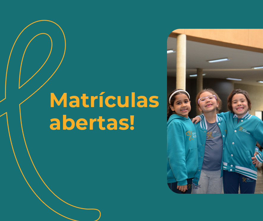 Banner de matrículas abertas do Ensino Fundamental Anos Iniciais
